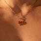 18K Gold Stainless Steel Maple Leaves Necklace
