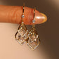18K Real Gold Plated Diamond Droplet Earrings