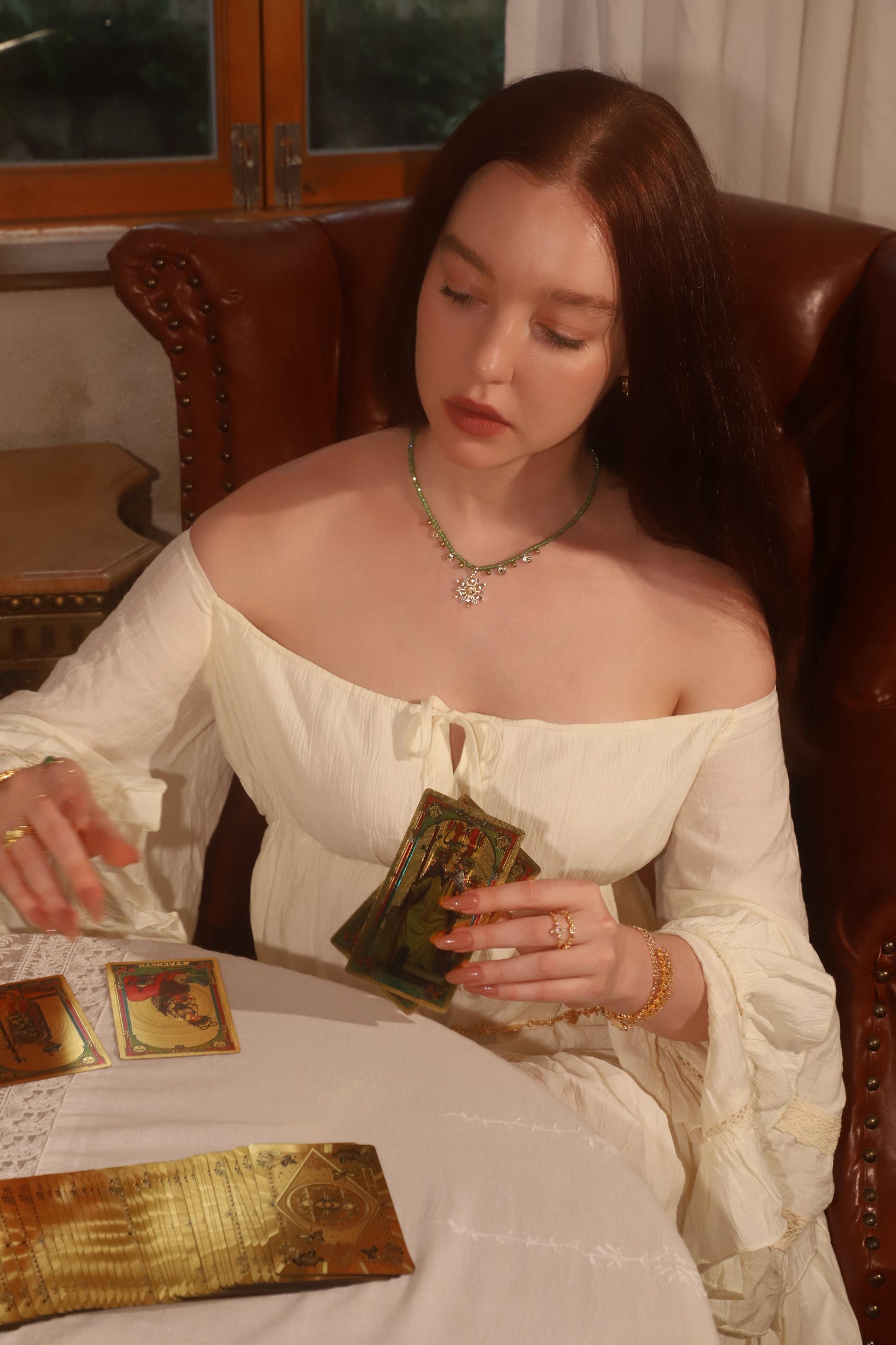 14K Real Gold Plated Sun Garden Necklace