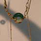 18K Real Gold Plated Jade Dragon Chain Necklace