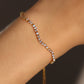 14K Real Gold Plated Diamond Wave Bracelet
