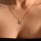 925 Sterling Silver Moonstone Moon Necklace