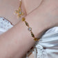 18K Real Gold Plated Citrine Diamond Bracelet