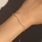 14K Real Gold Plated Diamond Wave Bracelet