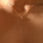 18K Gold Vermeil Blue Gem Pole Star Necklace
