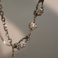 Platinum Plated Pearl Star Necklace