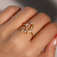24K Gold Vermeil Moon Star Ring