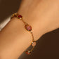 18K Real Gold Plated Multi Color Moonstones Bracelet