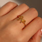 18K Gold Vermeil Bowknot Ring