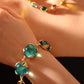 Real Gold Plated Blue Crystals Bracelet