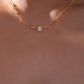 18K Real Gold Plated Diamond Flower Necklace