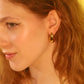 18K Gold Stainless Steel Water Droplets Earrings