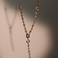14K Real Gold Plated Diamond Chain Necklace
