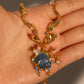 18K Real Gold Plated Blue Shell Necklace