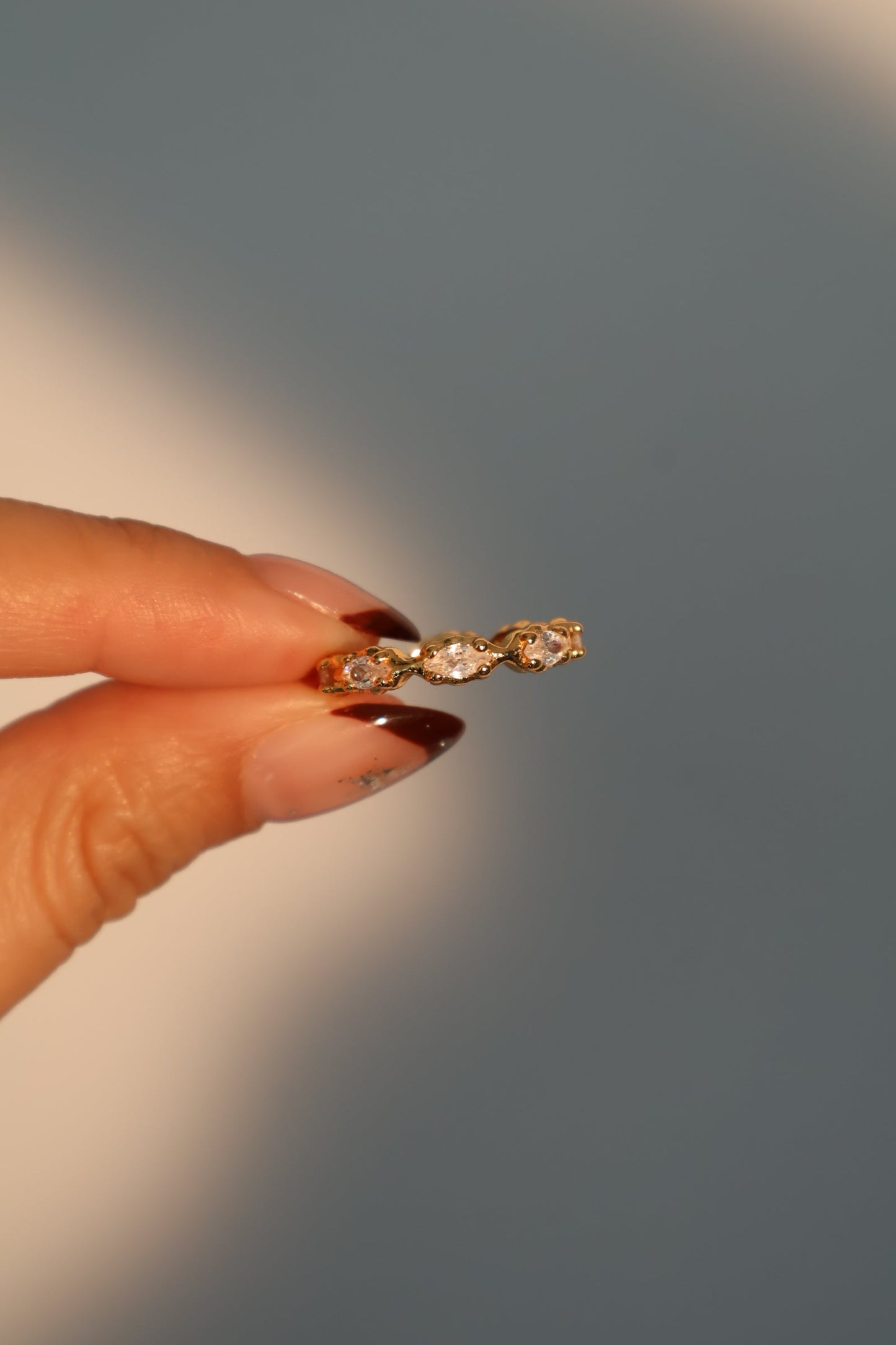 18K Real Gold Plated Golden Petal Ring