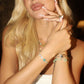14K Real Gold Plated Lake Blue Butterfly Bracelet