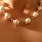 18K Real Gold Plated Multi Baroque Pearls Necklace