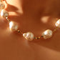 18K Real Gold Plated Multi Baroque Pearls Necklace