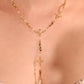 18K Real Gold Plated Eternal Cross Pearls Necklace