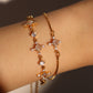 18K Real Gold Plated 3 in 1 Diamond Cross Bracelet
