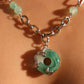 Platinum Plated Jade Dragon Necklace (EARRINGS INCLUDED)