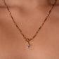 18K Real Gold Plated Diamond Cross Lariat Long Necklace