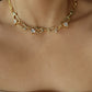 18K Real Gold Plated Diamond Clips Necklace