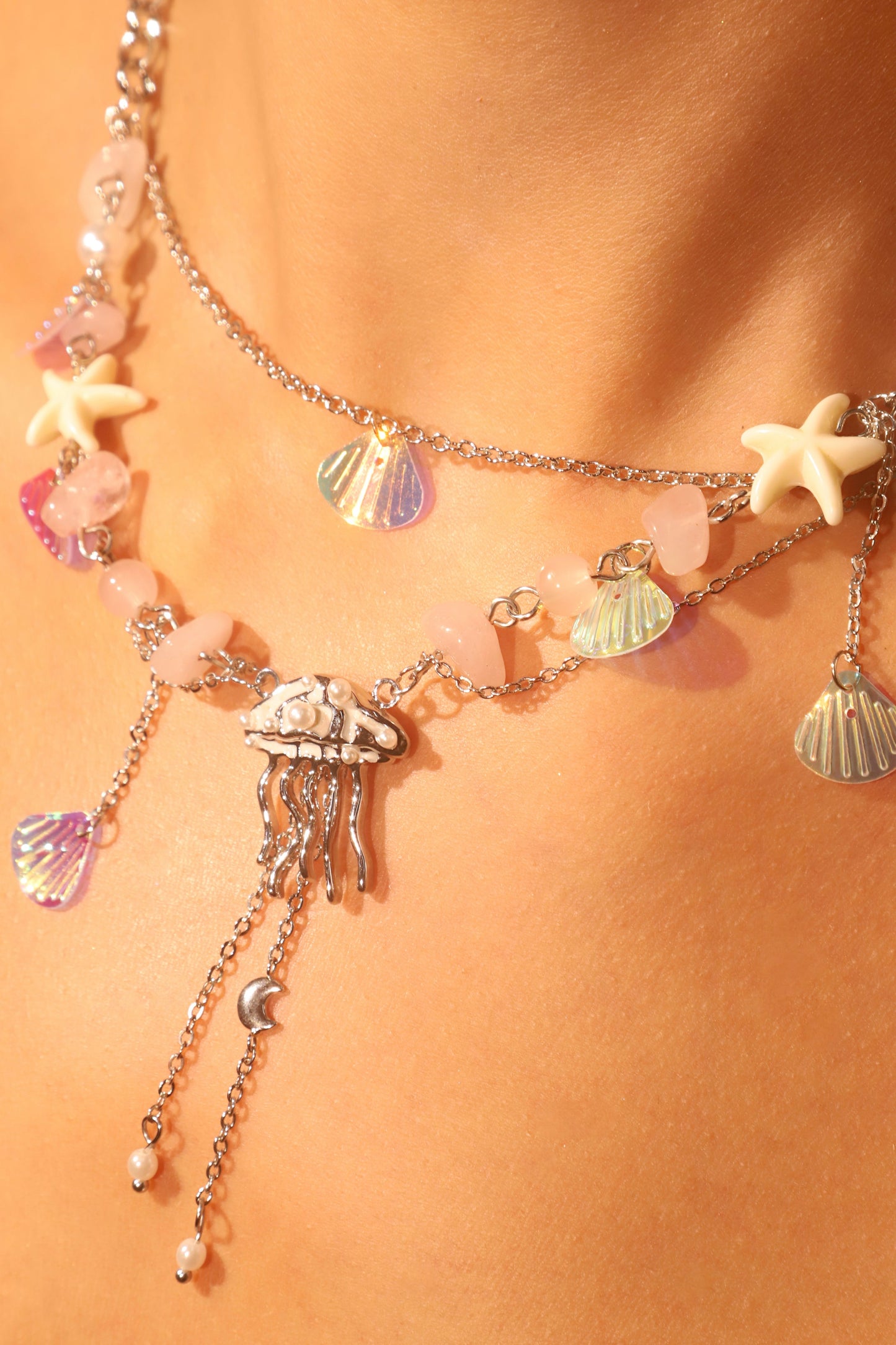 Color Jellyfish Necklace