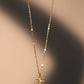 18K Gold Diamond Lucky Leaf Necklace