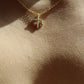24K Gold Plated Double Gold Cross Necklace