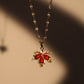18K Gold Stainless Steel Maple Leaves Necklace