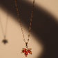 18K Gold Stainless Steel Maple Leaves Necklace