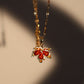 18K Gold Stainless Steel Maple Leaves Necklace
