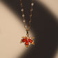 18K Gold Stainless Steel Maple Leaves Necklace