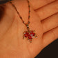 18K Gold Stainless Steel Maple Leaves Necklace