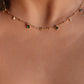 18K Gold Vermeil Green Gem Necklace