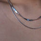 Stainless Steel Chain Layers Necklace