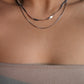 Stainless Steel Chain Layers Necklace