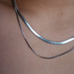 Stainless Steel Chain Layers Necklace