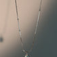 Stainless Steel Blue Opal Pendant Necklace