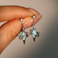 Blue Saturn Star Earrings