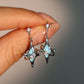 Blue Saturn Star Earrings