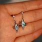 Blue Saturn Star Earrings