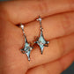 Blue Saturn Star Earrings