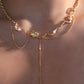 18K Real Gold Plated Jade Pearls Chain Necklace