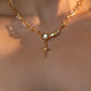 18K Real Gold Plated Opal Star Necklace