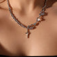 Platinum Plated Moonlight Star Necklace