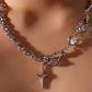 Platinum Plated Moonlight Star Necklace