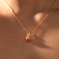 18K Real Gold Plated Cross Pinecone Necklace