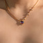 18K Real Gold Plated Gradient Heart Necklace
